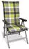 Beautissu 2er Set Hochlehner Auflagen Set 120x50cm Polster Grün Kariert