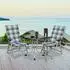 Beautissu 2er Set Hochlehner Auflagen Set 120x50cm Polster Blau Kariert
