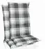 Beautissu 2er Set Hochlehner Auflagen Set 120x50cm Polster Mintgrün Kariert