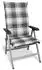 Beautissu 2er Set Hochlehner Auflagen Set 120x50cm Polster Mintgrün Kariert