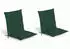 Beautissu 2er Set Niedriglehner Auflage Loft NL 100x50x6cm Dunkelgrün