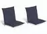 Beautissu 2er Set Niedriglehner Auflage Loft NL 100x50x6cm Dunkelblau