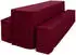 Beautissu 3tlg Biertischhussen Set für Bierzeltgarnitur 220x70cm Bordeaux