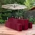 Beautissu 3tlg Biertischhussen Set für Bierzeltgarnitur 220x70cm Bordeaux