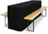 Beautissu 3tlg Biertischhussen Set für Bierzeltgarnitur 220x70cm Schwarz