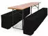 Beautissu 3tlg Biertischhussen Set für Bierzeltgarnitur 220x70cm Schwarz