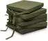 Beautissu 6er Set Loft SK Stuhlkissen 45x40x5cm Olivgrün
