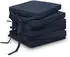 Beautissu 6er Set Loft SK Stuhlkissen 45x40x5cm Dunkelblau