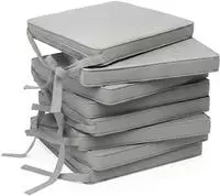 8er Set Loft Sk Stuhlkissen Hellgrau, 45x40x5cm