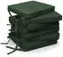 Beautissu 8er Set Loft SK Stuhlkissen 45x40cm mit Bändern Rutschfest Dunkelgrün