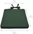Beautissu 8er Set Loft SK Stuhlkissen 45x40cm mit Bändern Rutschfest Dunkelgrün