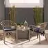 Beautissu 8er Set Loft SK Stuhlkissen 45x40cm mit Bändern Rutschfest Dunkelblau