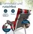 Beautissu Niedriglehner Auflage 6er Set 105x50x8cm UV-beständig Orange-Beige Kariert