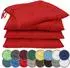 NatureMark Stuhlkissen mit Bändern 4er-Set 40x40cm, rot (NM-CCS-170-R-44)