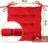 NatureMark Stuhlkissen mit Bändern 4er-Set 40x40cm, rot (NM-CCS-170-R-44)