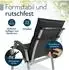 Beautissu Niedriglehner Auflage 2er Set 100x50x8cm Anthrazit (Sun-NL)
