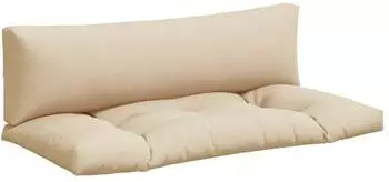 vidaXL Palettenkissen 2er-Set Beige Stoff (360925)