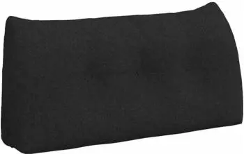 vidaXL R&uuml;ckenkissen schwarz 100x24x50cm Stoff (42014443)