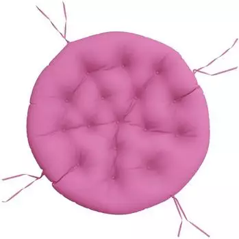 vidaXL Kissen Rund Oxford-Gewebe Rosa &Oslash;100x11cm (361982)