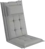sunnypillow 2 St&uuml;ck Gartenstuhlauflagen mit abnehmbarem Kopfpolster - 120 x 50...