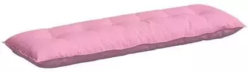 vidaXL R&uuml;ckenkissen Stoff Rosa 160x19x50cm