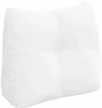 vidaXL R&uuml;ckenkissen wei&szlig; 60x24x50cm Stoff (42014394)