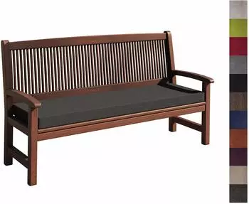 sunnypillow Bankauflage Outdoor 110x50x5cm Anthrazit (2938)