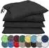 NatureMark Stuhlkissen mit Bändern 40x40cm, schwarz, 4er-Set (NM-CCS-170-BK-44)