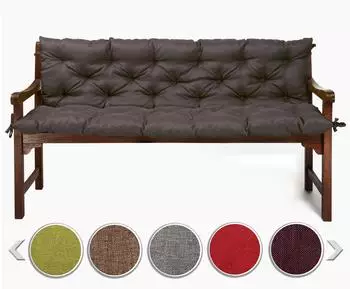 sunnypillow Bankauflage Set Sitz- & Rückenkissen 160x50x50cm Anthrazit (3646)