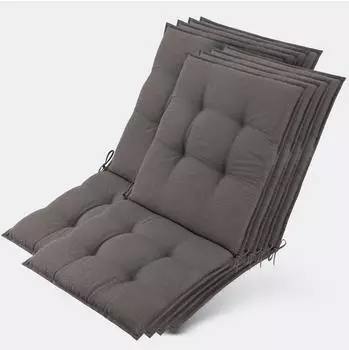 Beautissu Sun-NL Niedriglehner Auflage 105x50x8cm, UV-best&auml;ndig, 8er-Set (Sun-NL)