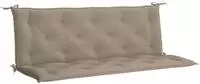 vidaXL Gartenbank-Auflage Taupe 150x(50+50)x7 cm Oxford-Gewebe