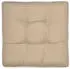 Beautissu Flair Loungekissen Outdoor Sitz 50x50x10cm Natur