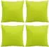 vidaXL Sofakissen 4 Stk. knallgrün 60x60cm Stoff (377795)