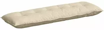 vidaXL R&uuml;ckenkissen creme, Stoff, 160x19x50cm (42014880)