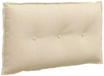 vidaXL R&uuml;ckenkissen cremefarben 80x19x50cm Stoff