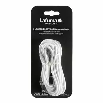 Lafuma Elastic Laces Gummischn&uuml;re mit Endkappen f&uuml;r Relaxsessel, wei&szlig;
