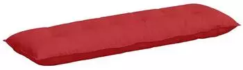 vidaXL R&uuml;ckenkissen rot 160x19x50cm Stoff