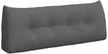 vidaXL Rückenkissen dunkelgrau 120x24x50cm Stoff (42014471)