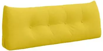 vidaXL Rückenkissen helles Gelb 120x24x50cm Stoff (42014479)