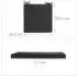 Relaxdays Stuhlkissen 4er Set, 39,5x39,5cm, schwarz, Polyester (10037869_0)