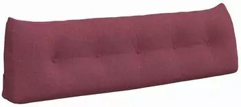 vidaXL R&uuml;ckenkissen weinrot 160x24x50cm Stoff (42014531)