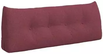 vidaXL R&uuml;ckenkissen Stoff weinrot 120x24x50cm (42014473)