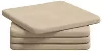 vidaXL Sitzkissen 4 Stk. Mikrofaserstoff Creme 40 x 40 x 3 cm