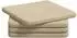 vidaXL Sitzkissen 4er-Set, creme, Mikrofaser, 40x40x3cm