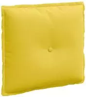vidaXL R&uuml;ckenkissen Helles Gelb 50 x 19 x 45 cm Stoff