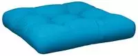 vidaXL Palettenkissen Blau 60x60x12 cm Stoff