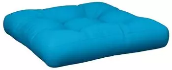 vidaXL Palettenkissen Stoff Blau 60x60x12cm (360451)