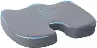 vidaXL Sitzkissen Viscoschaum Grau 47 x 37 x 8 cm