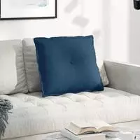 vidaXL R&uuml;ckenkissen Blau 60 x 50 x 19 cm Stoff