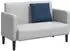 vidaXL Rückenkissen blau 60x19x50cm Stoff (42014666)